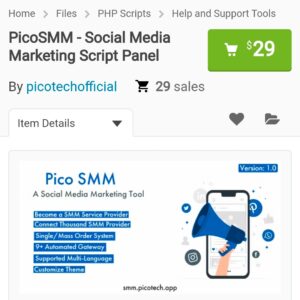 PicoSMM-v1.0-Social-Media-Marketing-Script-Panel